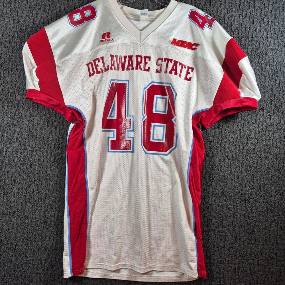 Delaware State Hornets E Williams #48 Russell Football Jersey XXL MEAC HBCU